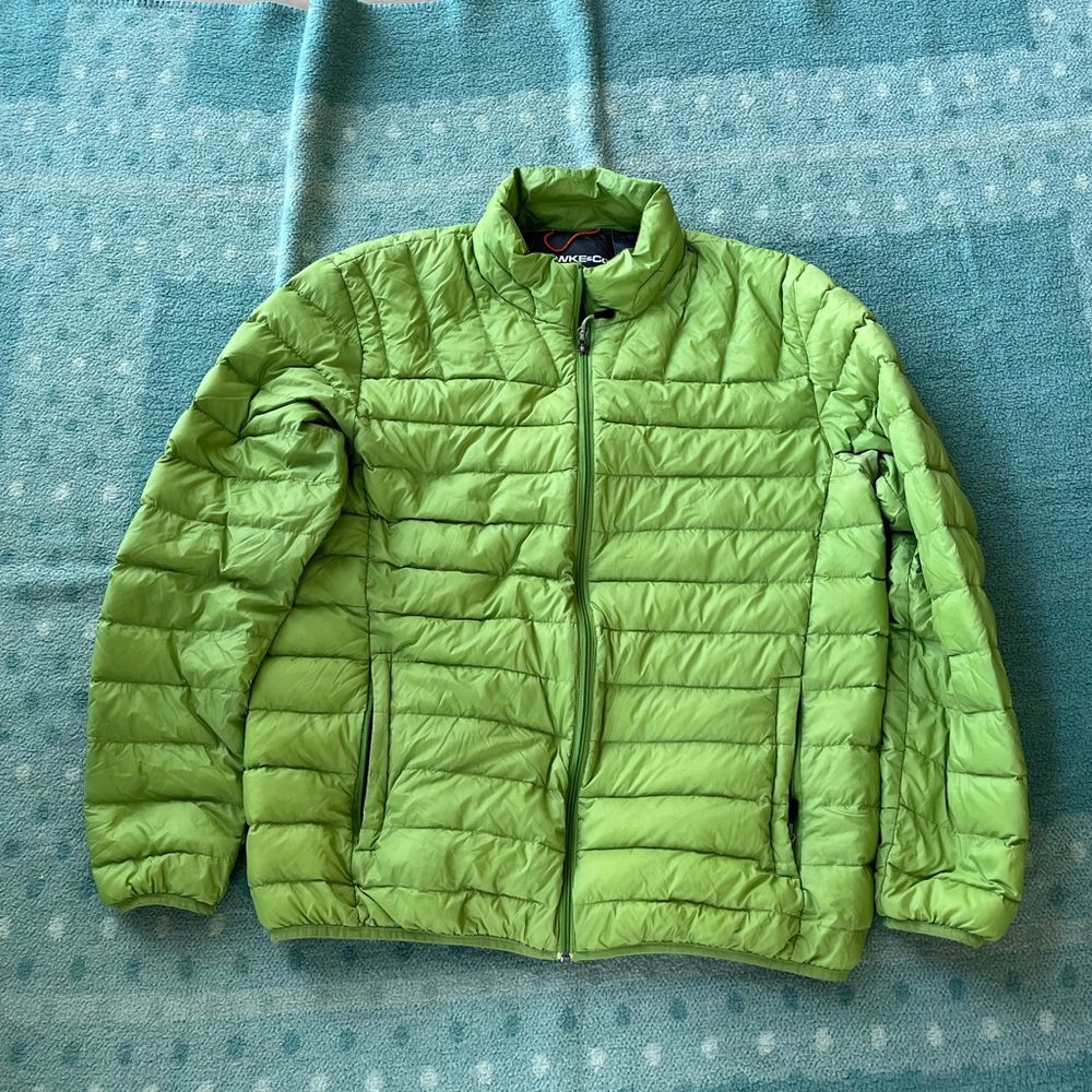 Lime Green Hawke Sport Down Puffer Jacket L